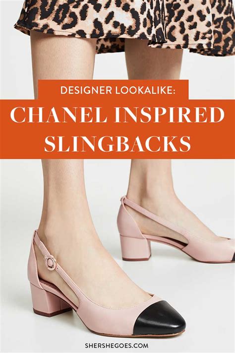 chanel slip on replica|Chanel slingback pump dupe.